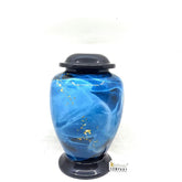Blue Marble Adult cremation Urn for Ashes - Urns for Human Ashes with Angel Wings and Heart - Urn - Urn - Funeral Urn from Keepsake Company