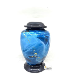 Blue Marble Adult cremation Urn for Ashes - Urns for Human Ashes with Angel Wings and Heart - Urn - Urn - Funeral Urn from Keepsake Company