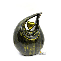 Gorgeous Black Teardrop Urn - Urns for Ashes Adult male - urns for human ashes female - Cremation Urns for Adult Ashes - Urns - Urn