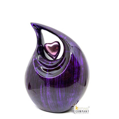 Purple Black Teardrop Urns for Ashes - urns for human ashes adult female - Urn - Urns - Cremation Urns for Adult Ashes - Personalized Urn