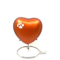 Large Orange Pet Urn - - Pet Urns for Dogs Ashes - Dog Urn - Dog Urns for Ashes - Urns for Dogs - Urn for Dog Ashes - Cat Urn for Ashes