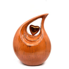 Orange Teardrop Urn - Urns for Ashes Adult male - urns for human ashes female - Cremation Urns for Adult Ashes - Memorial Urn - funeral Urn