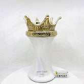 White Tea light Cremation Urn with Golden Crown - Ash Urn - Keepsake Urn - Medium Urn for Ash - Keepsake Urns for Ashes from Keepsake Co.