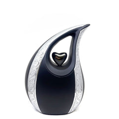 Black Matte Teardrop Urns for Ashes - urns for human ashes adult female - Urn - Urns - Cremation Urns for Adult Ashes - Personalized Urn