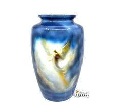 Angel Urn for Ashes - Cremation Urn for Human Ashes - Funeral and Memorial Urn for Human Ashes up to 200 lbs with Velvet Bag from Keepsake - teardropurns.com