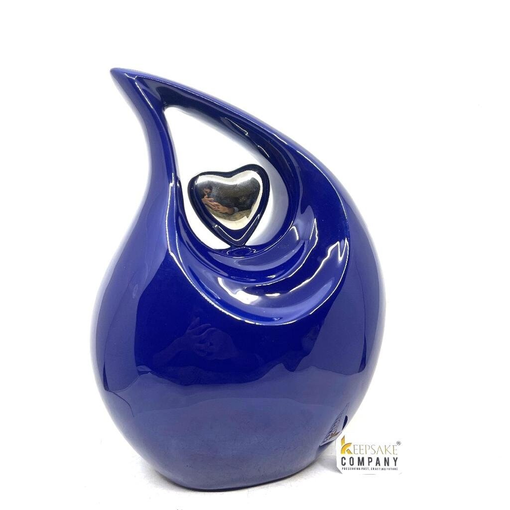 Black Blue Horse Teardrop Cremation Urns for Ashes - Urns for Ashes - Urn - Funeral Urn - Urn for Ashes - Memorial urn - Personalized Urn - teardropurns.com