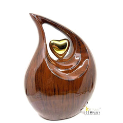 Black Brown Teardrop Urns for Ashes Adult male - Urn - urns for human ashes adult female - Urns - Cremation Urns for Adult Ashes - Keepsake - teardropurns.com