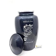 Black Cremation Urns for Adult Ashes - Urns for Human Ashes - Urns for Ashes Adult Male - Urn - Decorative Urns - Burial Urn - Funeral Urn - teardropurns.com