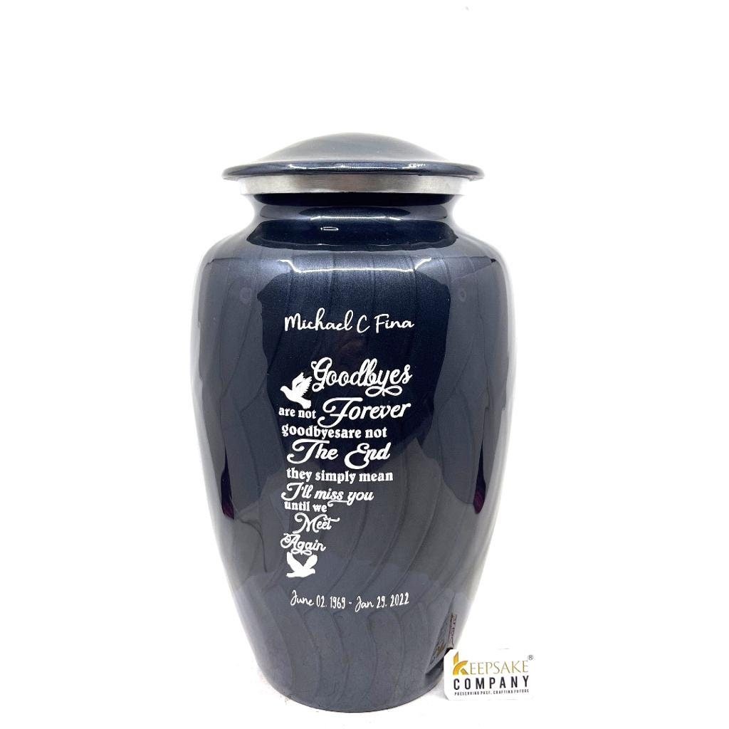 Black Cremation Urns for Adult Ashes - Urns for Human Ashes - Urns for Ashes Adult Male - Urn - Decorative Urns - Burial Urn - Funeral Urn - teardropurns.com