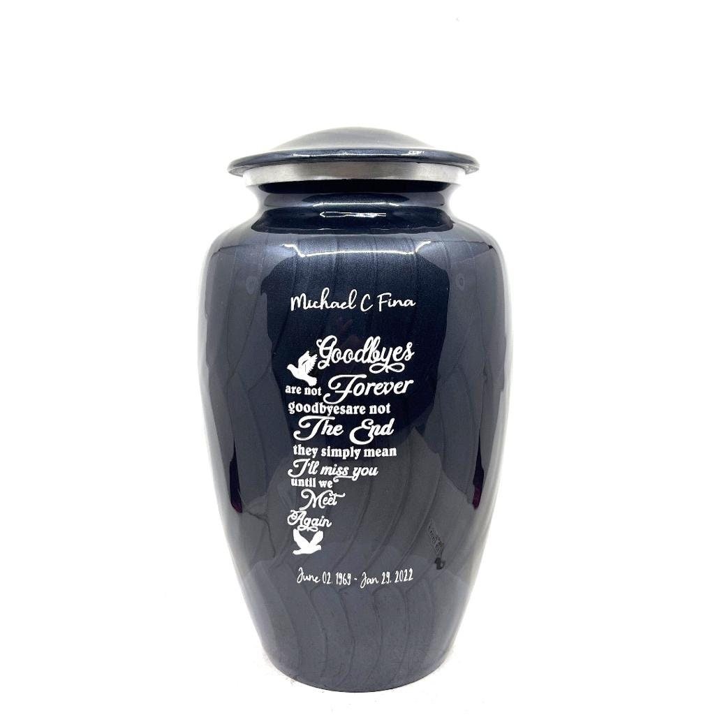 Black Cremation Urns for Adult Ashes - Urns for Human Ashes - Urns for Ashes Adult Male - Urn - Decorative Urns - Burial Urn - Funeral Urn - teardropurns.com