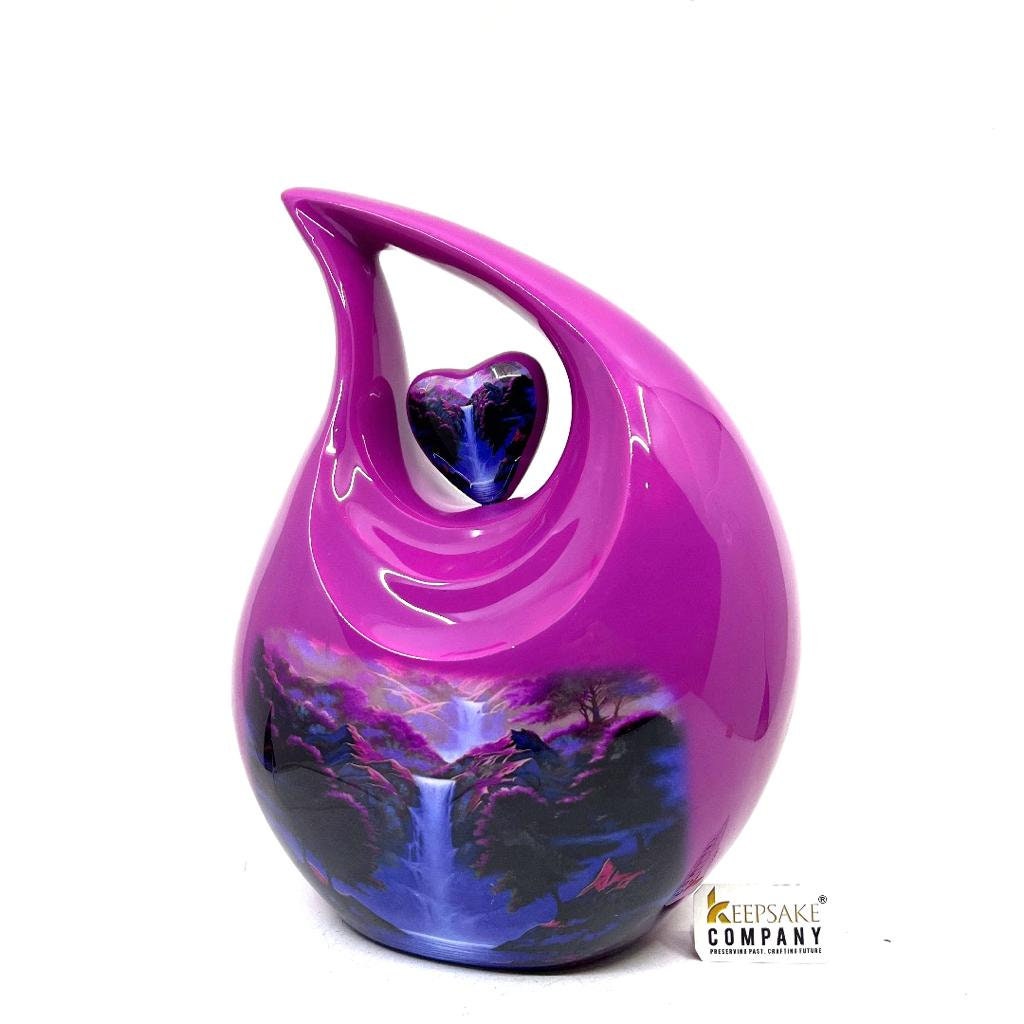 Purple Blue Teardrop Cremation Urns for Ashes Adult Male -  Urns for Ashes Adult Female - Urn - Urns - Cremation Urn  from Keepsake Company