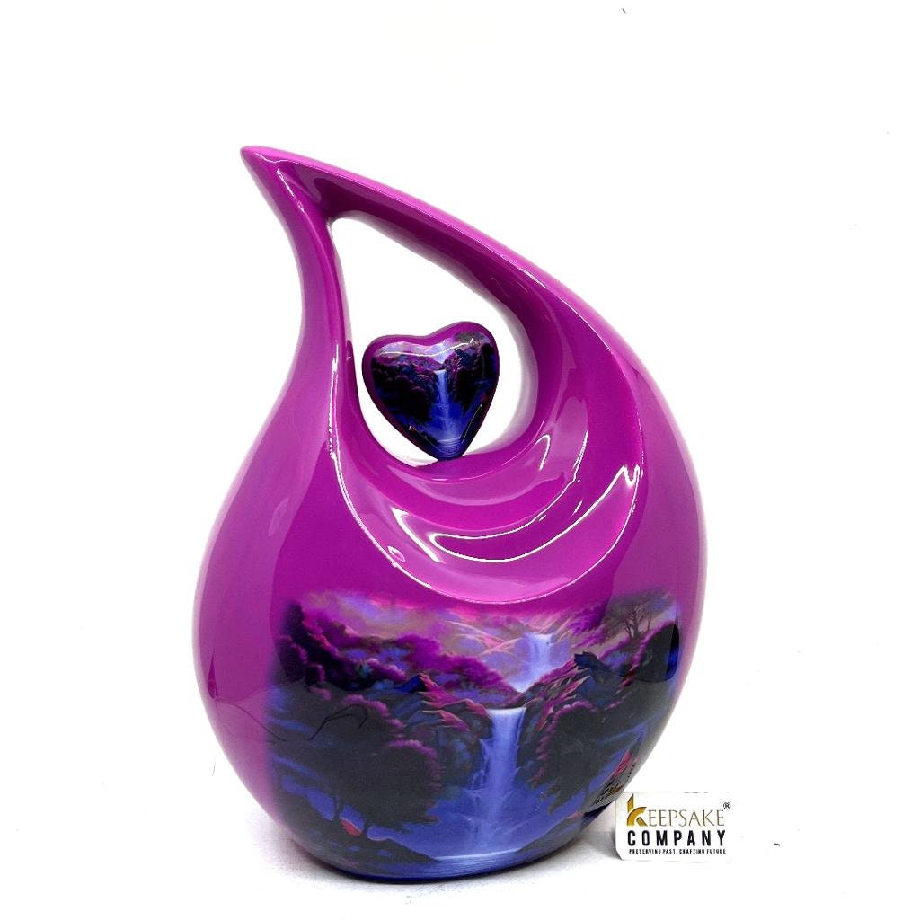 Purple Blue Teardrop Cremation Urns for Ashes Adult Male -  Urns for Ashes Adult Female - Urn - Urns - Cremation Urn  from Keepsake Company