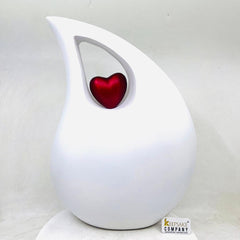 Extra Large /  Adult White Matte Cremation Urn for Ashes - Urn for Ashes - Human Ashes Urn - Urna for Ashes