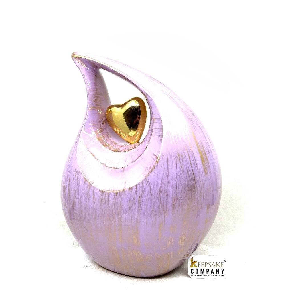 Gorgeous Golden Teardrop Urn - Urns for Ashes Adult  - urns for human ashes female - Cremation Urns for Adult Ashes  - Urns - Urn