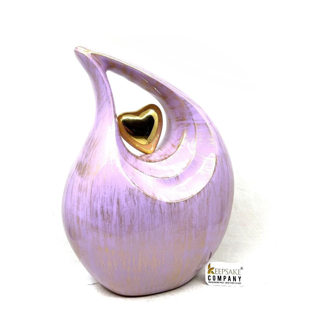 Gorgeous Golden Teardrop Urn - Urns for Ashes Adult  - urns for human ashes female - Cremation Urns for Adult Ashes  - Urns - Urn