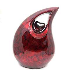 Extra Large /  Adult Maroon Red Black Cremation Urns for Ashes - Adult Urn - Funeral Urn - Urn - Urns for Human Ashes Keepsake