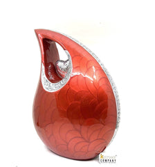 Extra Large /  Adult Red Cremation Urns for Ashes - Adult Urn - Funeral Urn - Urn - Urns for Human Ashes Keepsake by Keepsake