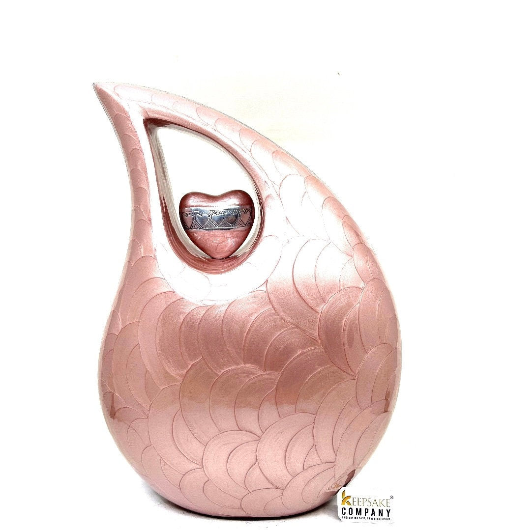 Extra Large /  Adult Dusky Pink Cremation Urns for Ashes - Adult Urn - Funeral Urn - Urn - Urns for Human Ashes Keepsake by Keepsake