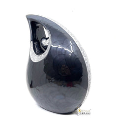 Extra Large /  Adult Black Cremation Urns for Ashes - Adult Urn - Funeral Urn - Urn - Urns for Human Ashes Keepsake by Keepsake