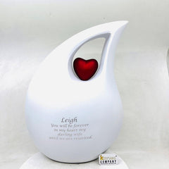 Extra Large /  Adult White Matte Cremation Urn for Ashes - Urn for Ashes - Human Ashes Urn - Urna for Ashes