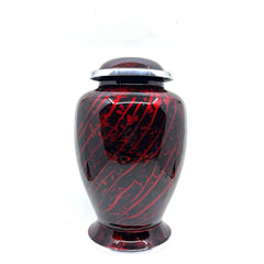 Black Red Cremation Urns for Adult Ashes - Urns for Human Ash - Urn for Ashes Male - Urn - Decorative Urns - Burial Urn - Custom Urns