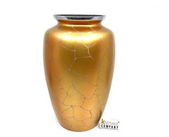 Customizable Golden Cremation Urn - Yellow Clouded Design for Human Ashes, Thoughtful Memorial Gift - Burial Urn - Ash urn - Urn for Ash