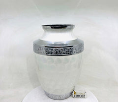 White Adult cremation Urn for Ashes - Urns for Human Ashes  with Angel Wings and Heart - Urn - Urn - Funeral Urn from Keepsake Company