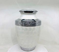 White Adult cremation Urn for Ashes - Urns for Human Ashes  with Angel Wings and Heart - Urn - Urn - Funeral Urn from Keepsake Company