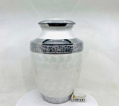 White Adult cremation Urn for Ashes - Urns for Human Ashes  with Angel Wings and Heart - Urn - Urn - Funeral Urn from Keepsake Company