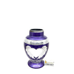 Purple Medium Cremation Urns for Human Ashes - Urn - Urns for Ashes  - Urns for Human Ashes - Memorial Urn  (6 Inches/ 15 centimeters)