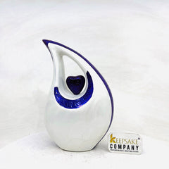 Teardrop metal Cremation Urn in Medium size (6 Inches/ 15 centimeters) height - Memorial Urn - Ash Urn - Urn for Ashes - Urns -