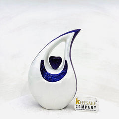 Teardrop metal Cremation Urn in Medium size (6 Inches/ 15 centimeters) height - Memorial Urn - Ash Urn - Urn for Ashes - Urns -