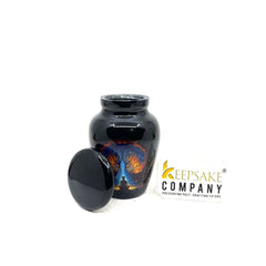 Small Urns for Ashes - Tree of Life Black U, Black Keepsake Urn, Perfect Memorial Gift for Loved Ones- Mini Urns for Human Ashes