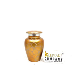 Small Urns for Ashes , Golden Keepsake Urn, Perfect Memorial Gift for Loved Ones- Mini Urns for Human Ashes - Keepsake Urns - Memorial Urn