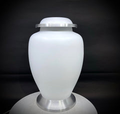 White Urn for Ashes Adult Male - Urn - Cremation Urn - Urn - Urns - Urns for Human Ashes- Cremation Urns for Adult Ashes - Decorative urns