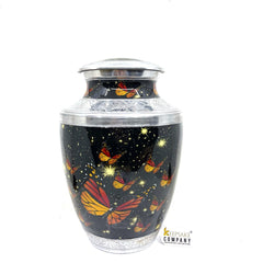 Butterflies cremation urn for the ashes - Urns for Human Ash - Urn for Ashes Male - Urn - Decorative Urns - Burial Urn - Urns