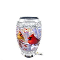 Cardinal Birds Cremation urn - Funeral Urn for Human Ash - Urn for Ashes Male - Urn - Decorative Urns - Burial Urn - Urns - Erns - Ern