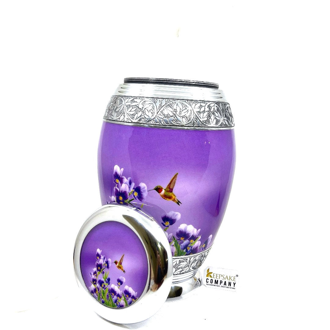 Humming Bird Cremation urn - Funeral Urn for Human Ash - Urn for Ashes Male - Urn - Decorative Urns - Burial Urn - Urns - Erns - Ern