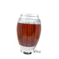 Wooden Finish cremation urn for ashes - Urns for Human Ash - Urn for Ashes Male - Urn - Decorative Urns - Burial Urn  by Keepsake Co.