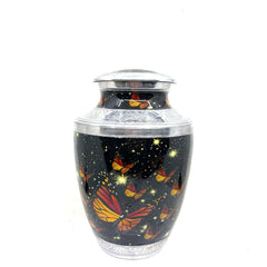 Butterflies cremation urn for the ashes - Urns for Human Ash - Urn for Ashes Male - Urn - Decorative Urns - Burial Urn - Urns