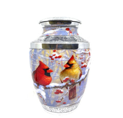 Cardinal Couple - Birds cremation urn for the ashes - Urns for Human Ash - Urn for Ashes Male - Urn - Decorative Urns - Burial Urn - Urns