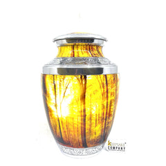 Sunny Day Jungle Cremation urn - Funeral Urn for Human Ash - Urn for Ashes Male - Urn - Decorative Urns - Burial Urn - Urns - Erns - Ern