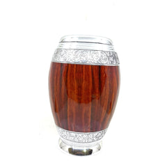 Wooden Finish cremation urn for ashes - Urns for Human Ash - Urn for Ashes Male - Urn - Decorative Urns - Burial Urn  by Keepsake Co.