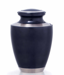 Blue Silver Adult Urn for Ashes , Urn, Urns for Human Ashes, Cremation Urns for Adult Ashes, Ashes Keepsake, Decorative Urns, Cremation Urn