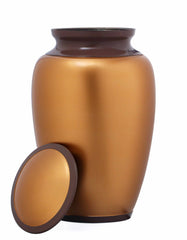 Classic Golden Brown Plain Adult Urn