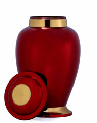 Elegant Engravable Red/ Maroon Adult Urn