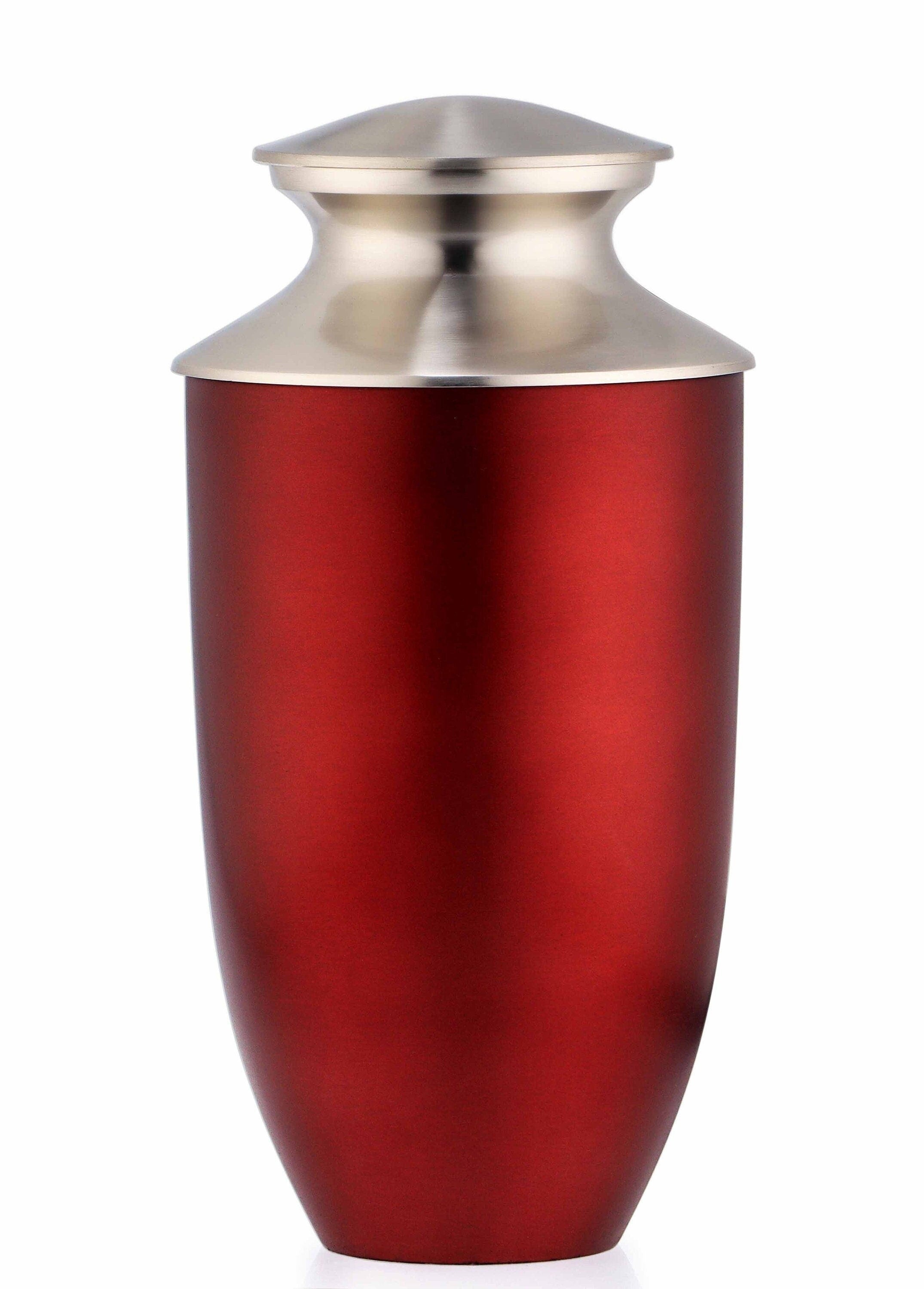 Red Adult Brass Urn