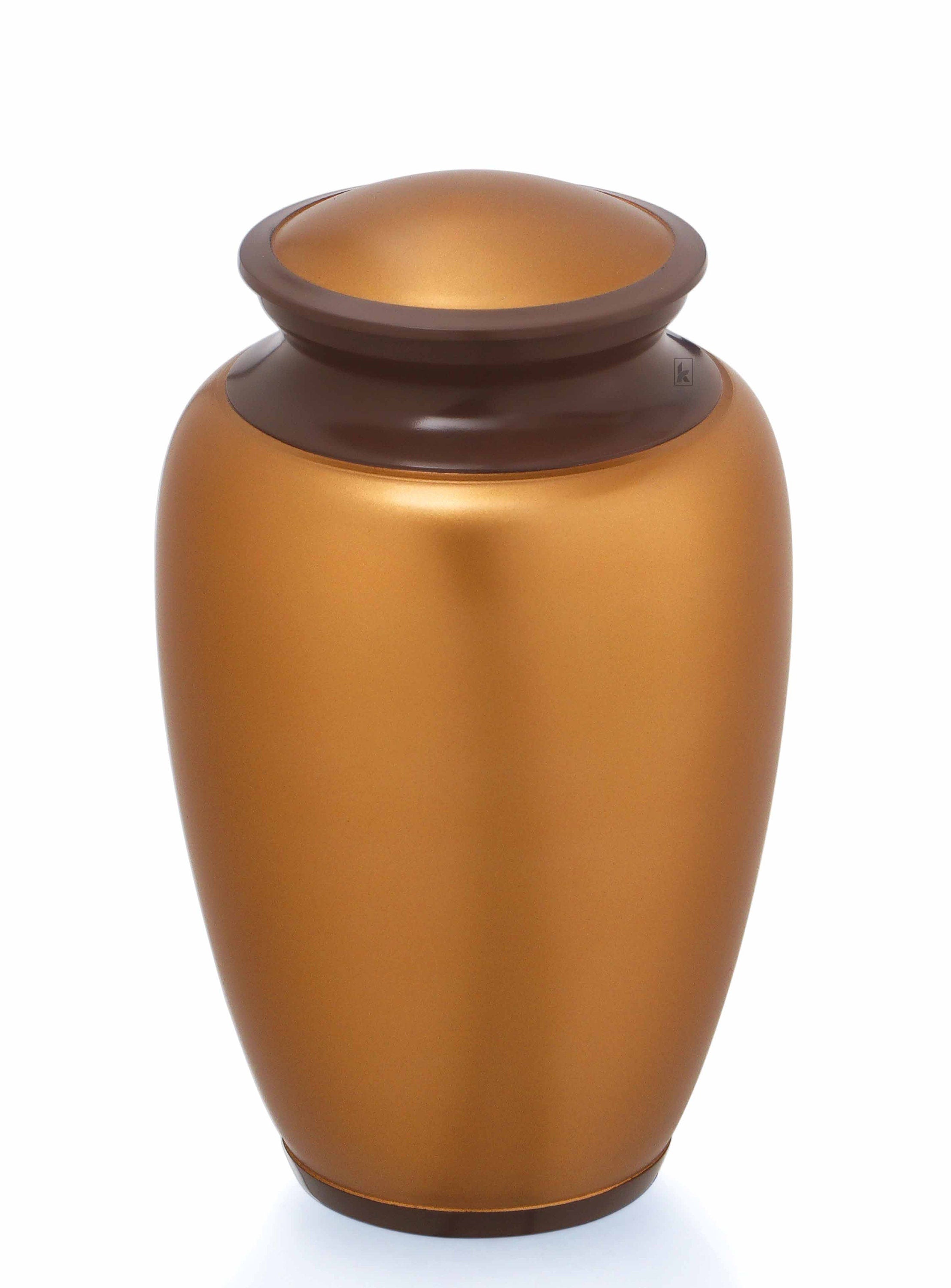 Classic Golden Brown Plain Adult Urn