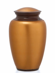 Classic Golden Brown Plain Adult Urn