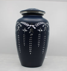White / Blue / Pink Diamond Engraved Urn